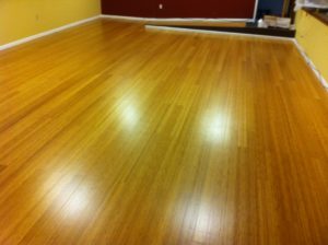 Bamboo floors after refinish