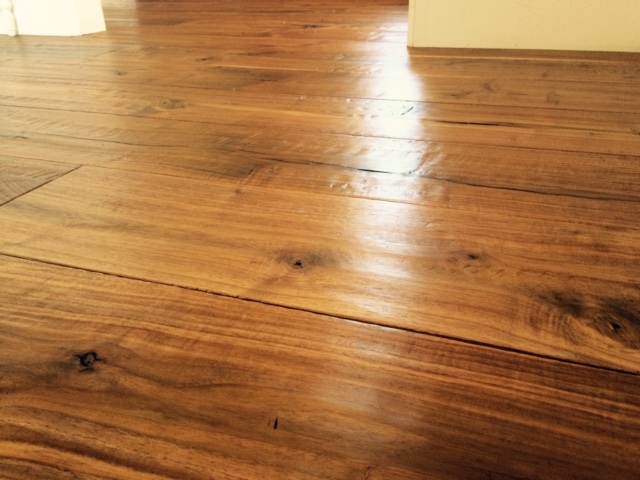 Walnut floor finished with Rubio Monocoat